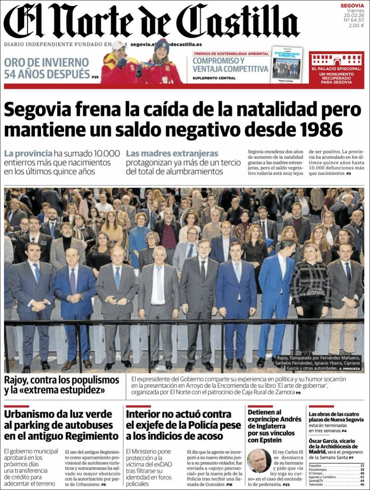 Portada de Norte de Castilla - Segovia (Espa&ntilde;a)