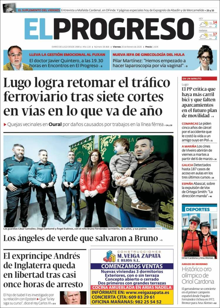 Portada de El Progreso (Espa&ntilde;a)