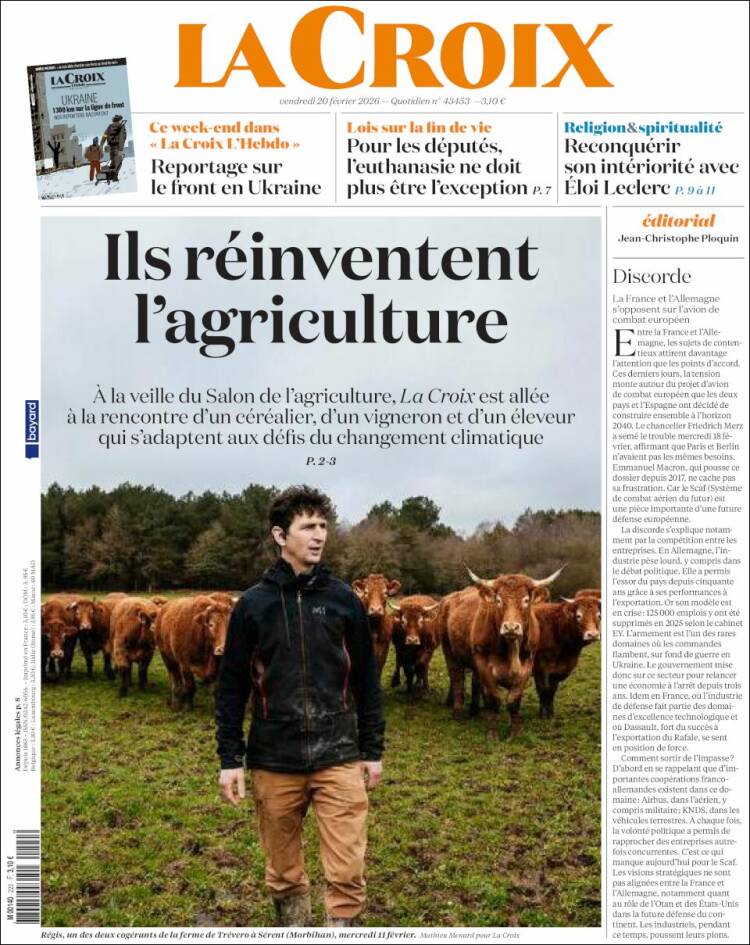 Portada de La Croix (Francia)