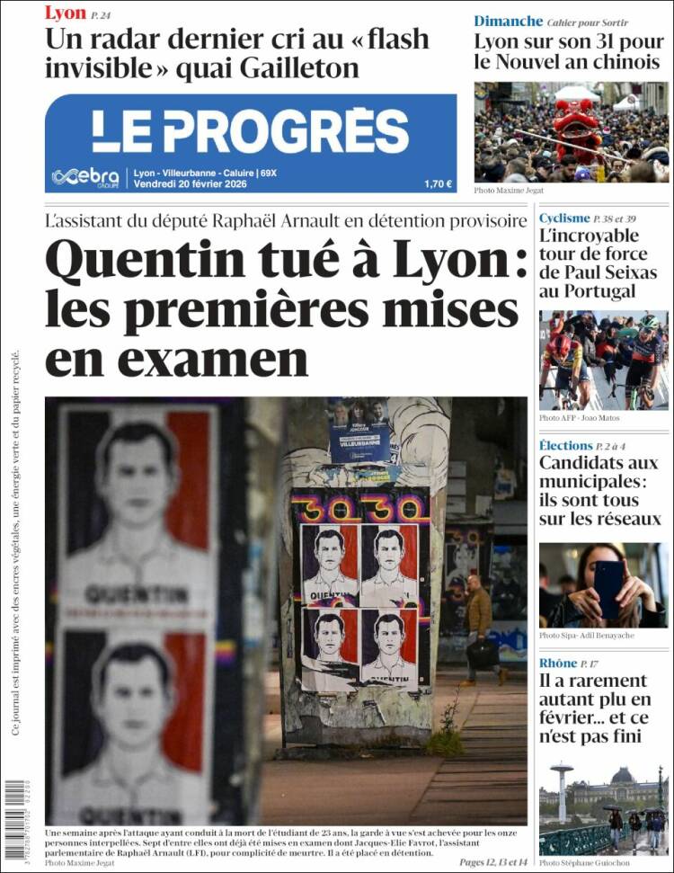 Portada de Progres de Fecamp (Francia)