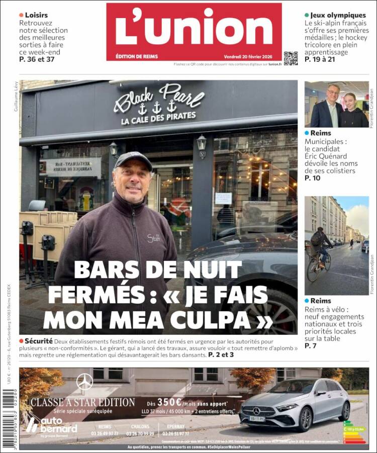 Portada de L'Union (Francia)