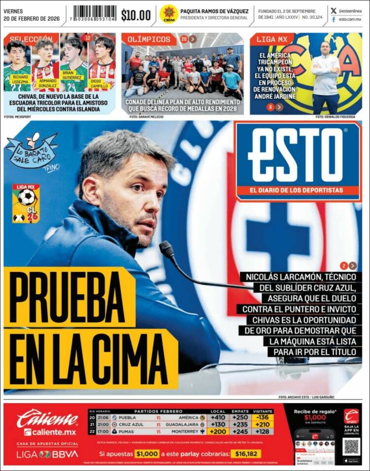 Portada de Esto (M&eacute;xico)