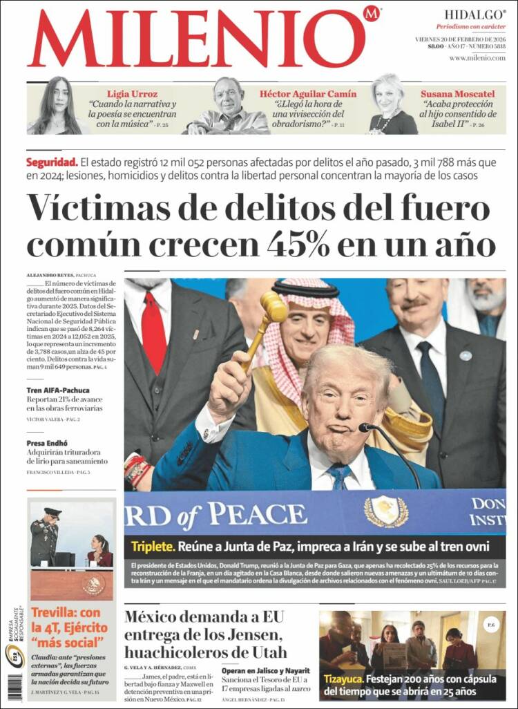 Portada de Milenio de Hidalgo (M&eacute;xico)