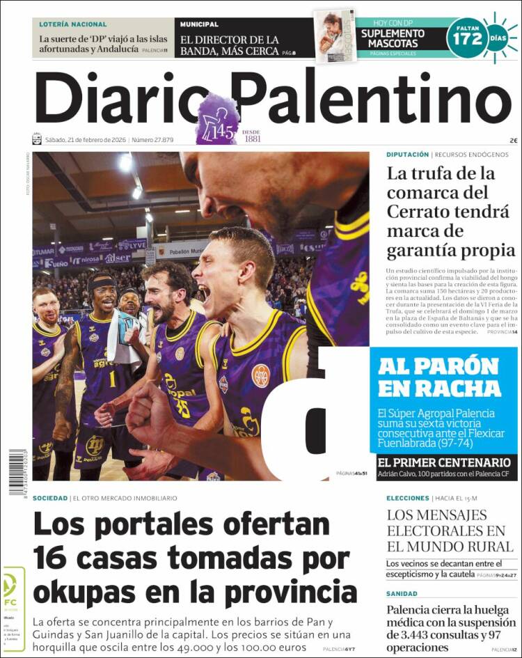 Portada de Diario Palentino (Espa&ntilde;a)