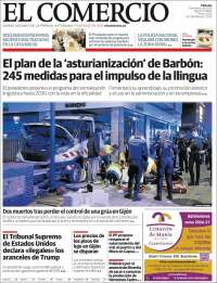 Portada de El Comercio - Gijón (Espa&ntilde;a)