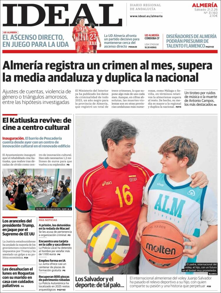 Portada de Ideal Almeria (Espa&ntilde;a)