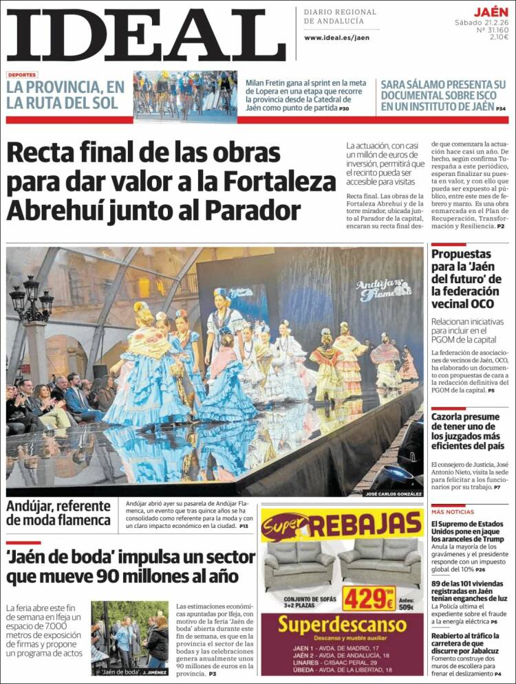 Portada de El Ideal de Jaén (Espa&ntilde;a)
