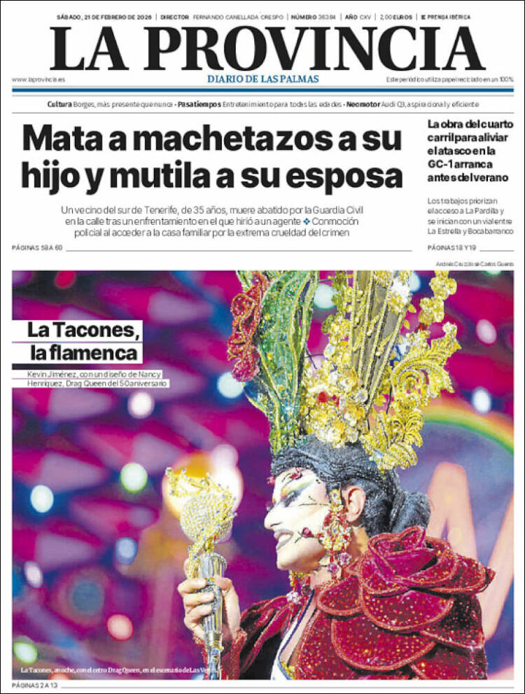 Portada de La Provincia (Espa&ntilde;a)