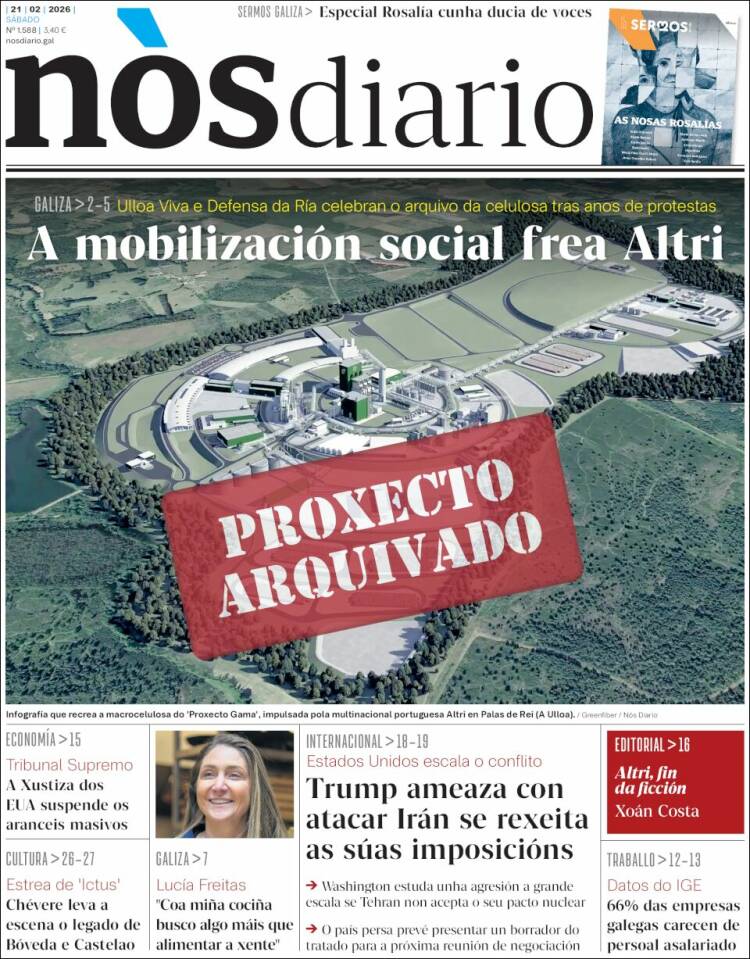 Portada de Nòs Diario (Espa&ntilde;a)