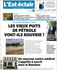 Portada de L'Est Eclair (Francia)