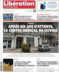 Portada de Libération Champagne (Francia)