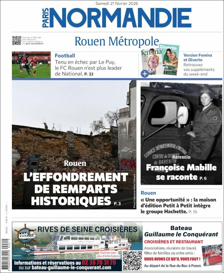 Portada de Paris Normandie (Francia)