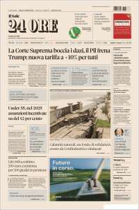 Portada de Il Sole 24 ORE (Italia)