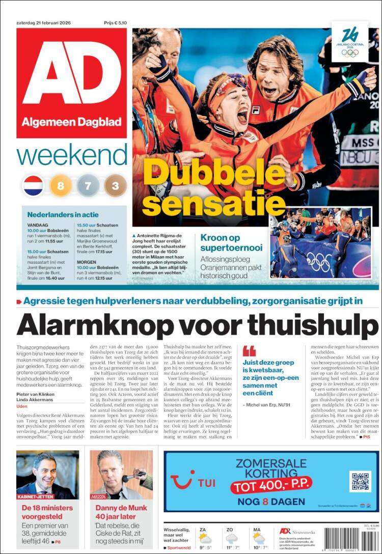 Portada de AD (Pa&iacute;ses Bajos)