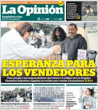 Portada de La Opinión (USA)