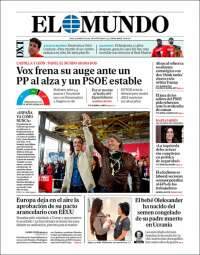 Portada de El Mundo (Espa&ntilde;a)