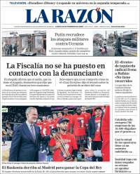 Portada de La Razón (Espa&ntilde;a)