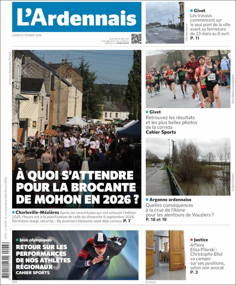 Portada de L'Ardenais (Francia)