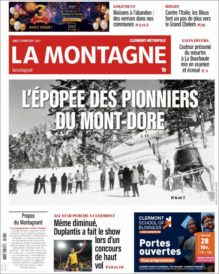 Portada de La Montagne (Francia)