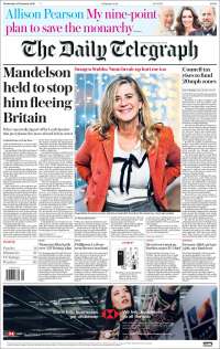 Portada de Daily Telegraph (Royaume-Uni)