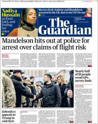 Portada de The Guardian (Royaume-Uni)