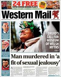 Portada de Western Mail (Royaume-Uni)