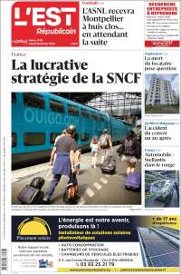 Portada de L'Est Republicain (Francia)