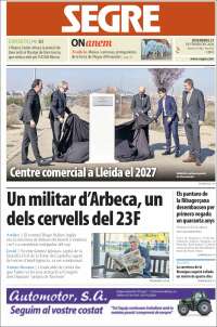 Portada de Segre (Espa&ntilde;a)