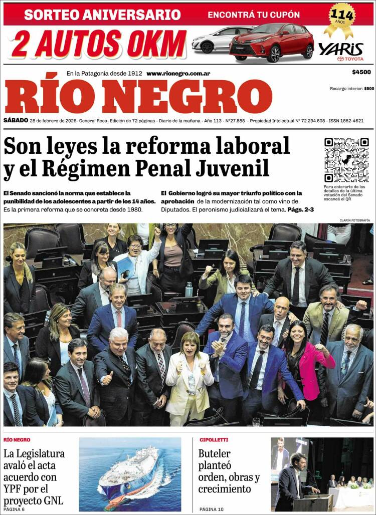 Portada de Rio Negro (Argentina)