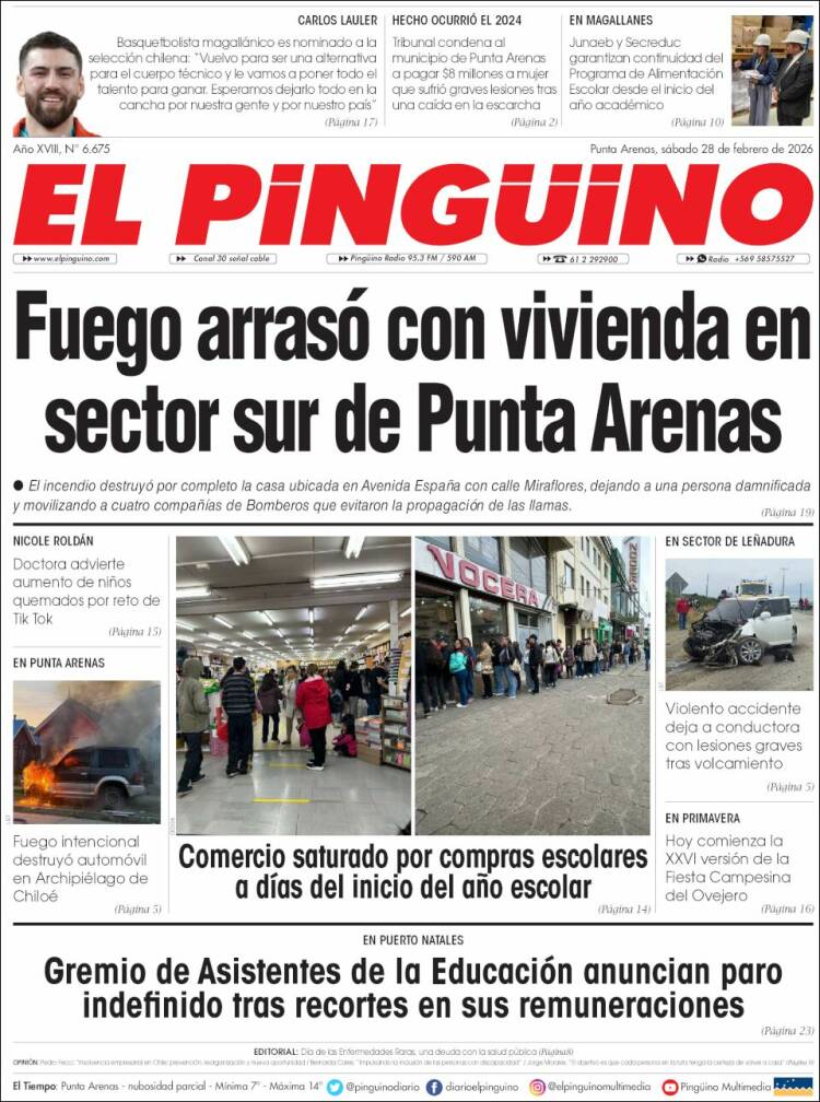 Portada de El Pingüino (Chile)