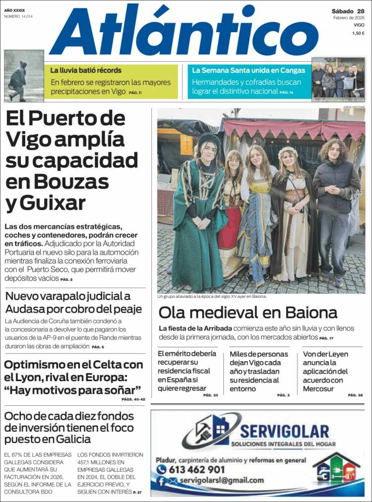 Portada de Atlántico Diario (Espa&ntilde;a)