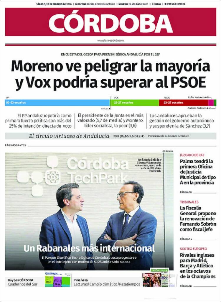 Portada de Diario de Córdoba (Espa&ntilde;a)