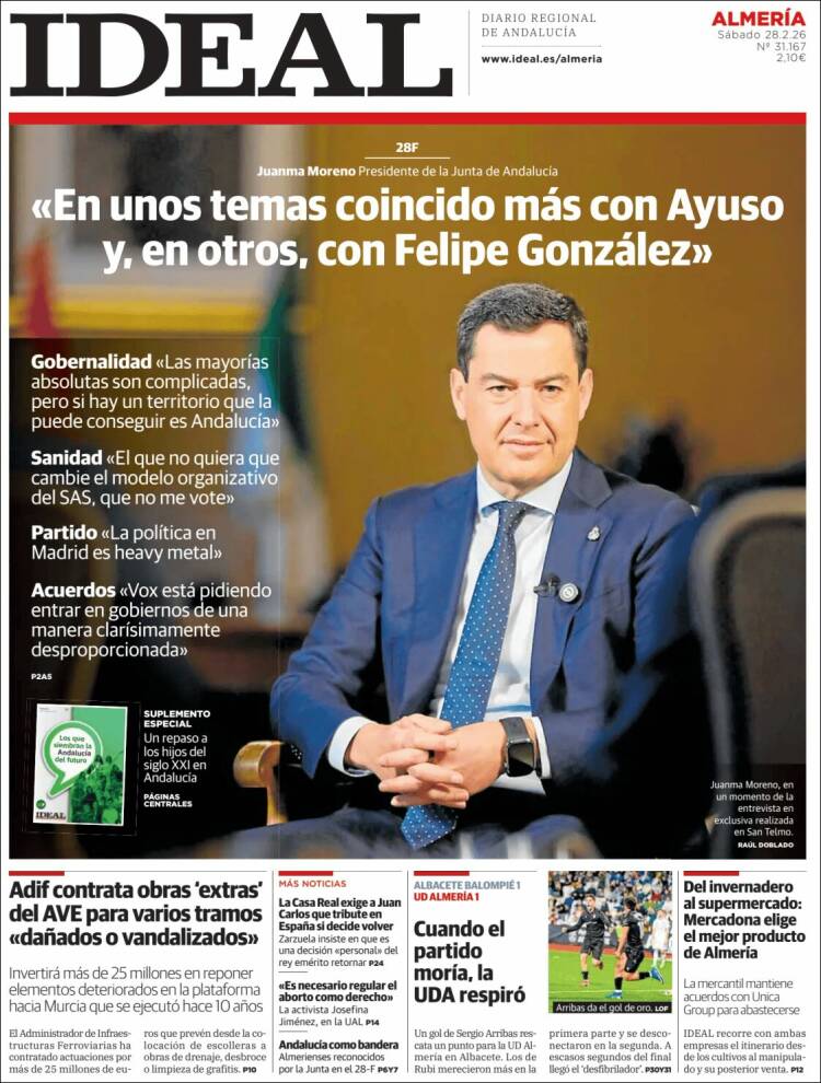 Portada de Ideal Almeria (Espa&ntilde;a)
