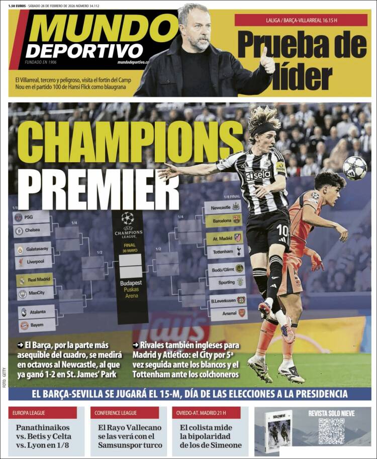 Portada de El Mundo Deportivo (Espa&ntilde;a)