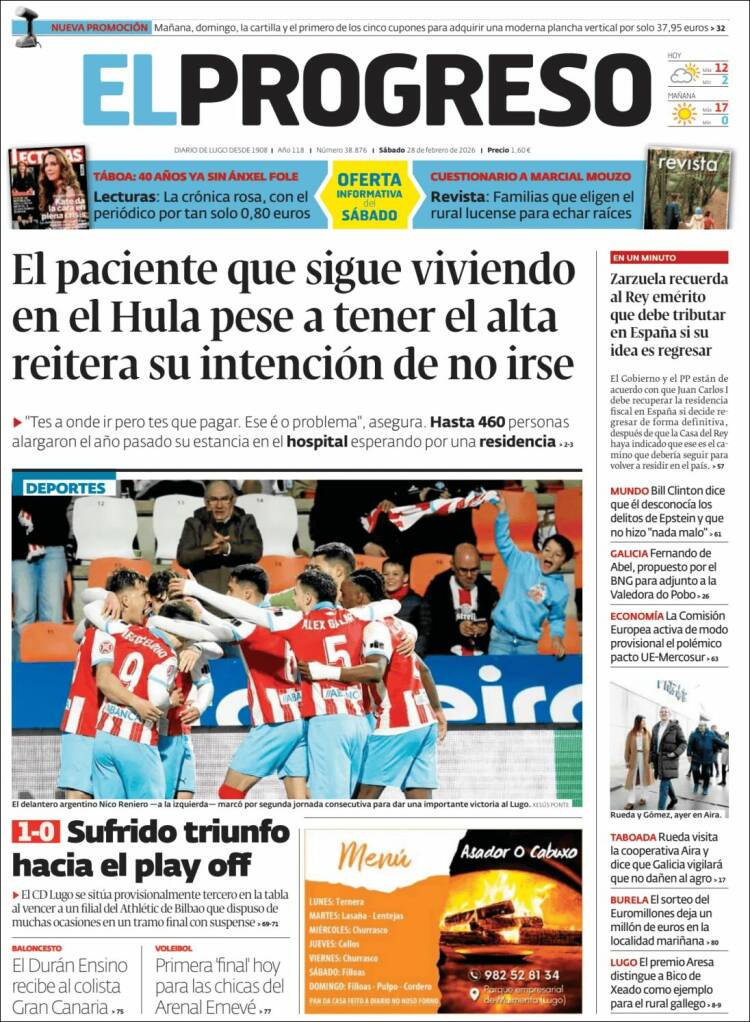 Portada de El Progreso (Espa&ntilde;a)