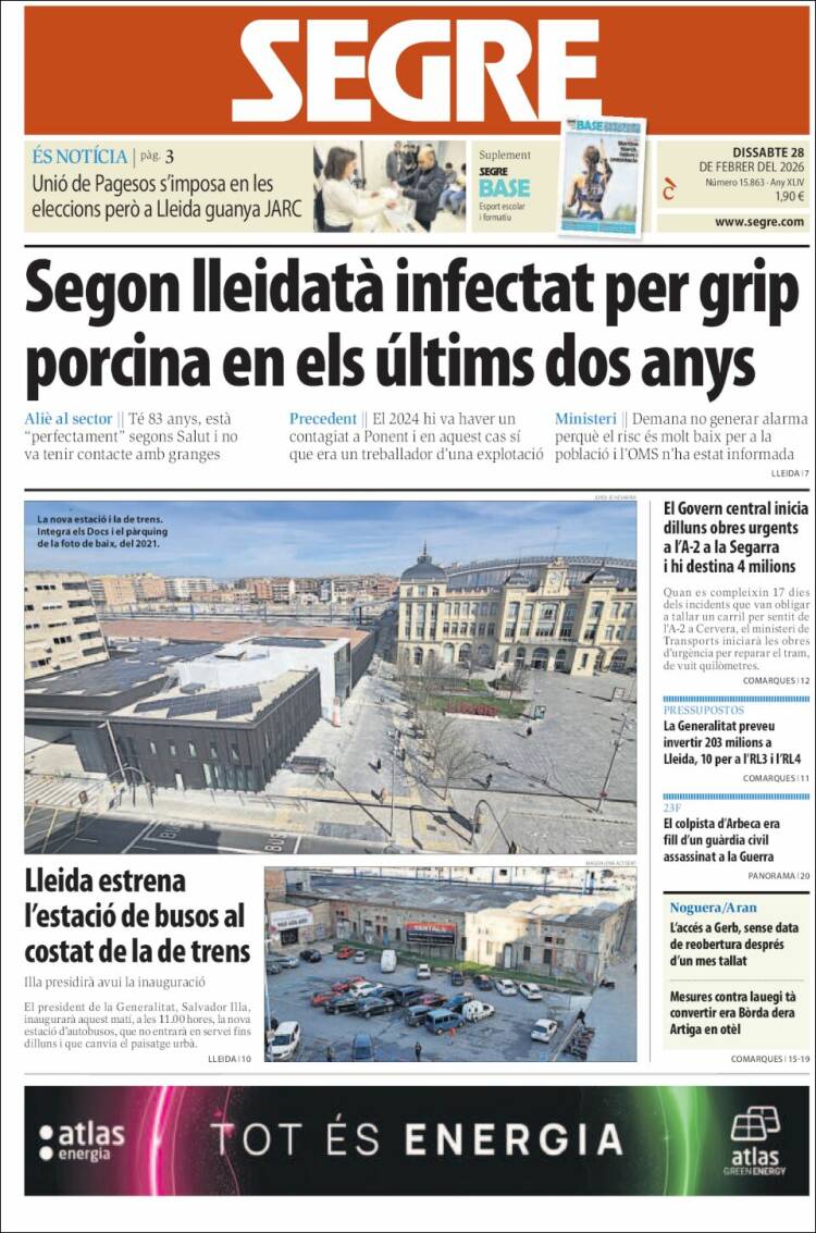 Portada de Segre (Espa&ntilde;a)
