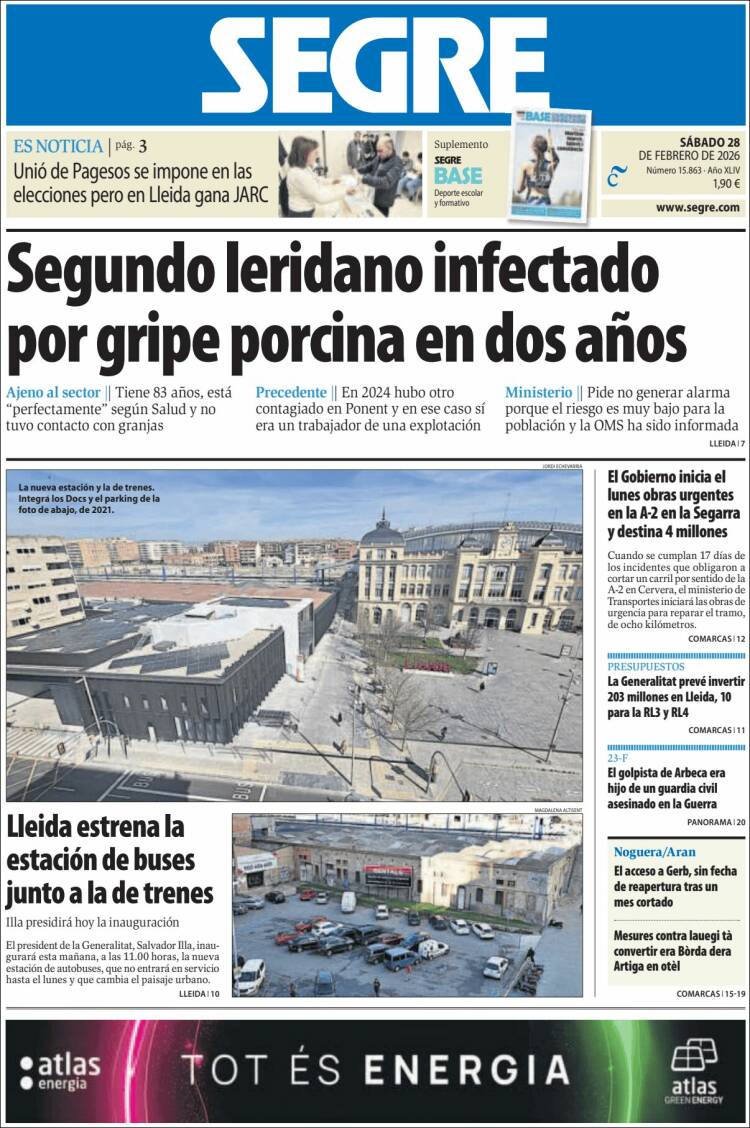 Portada de Segre  (Espa&ntilde;a)
