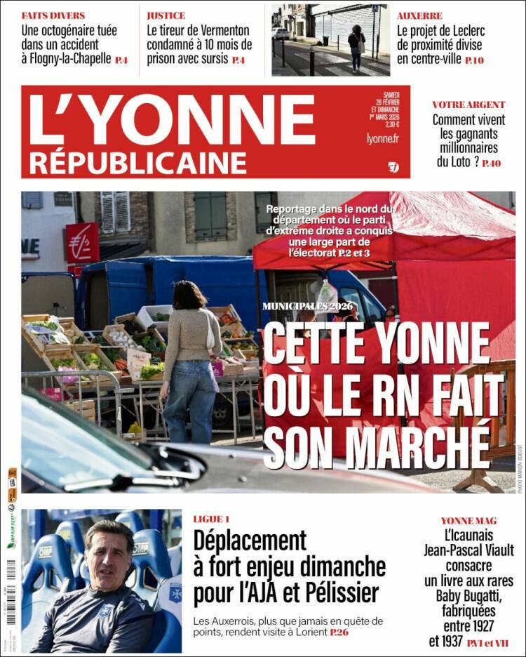 Portada de L'Yonne-Républicaine (Francia)