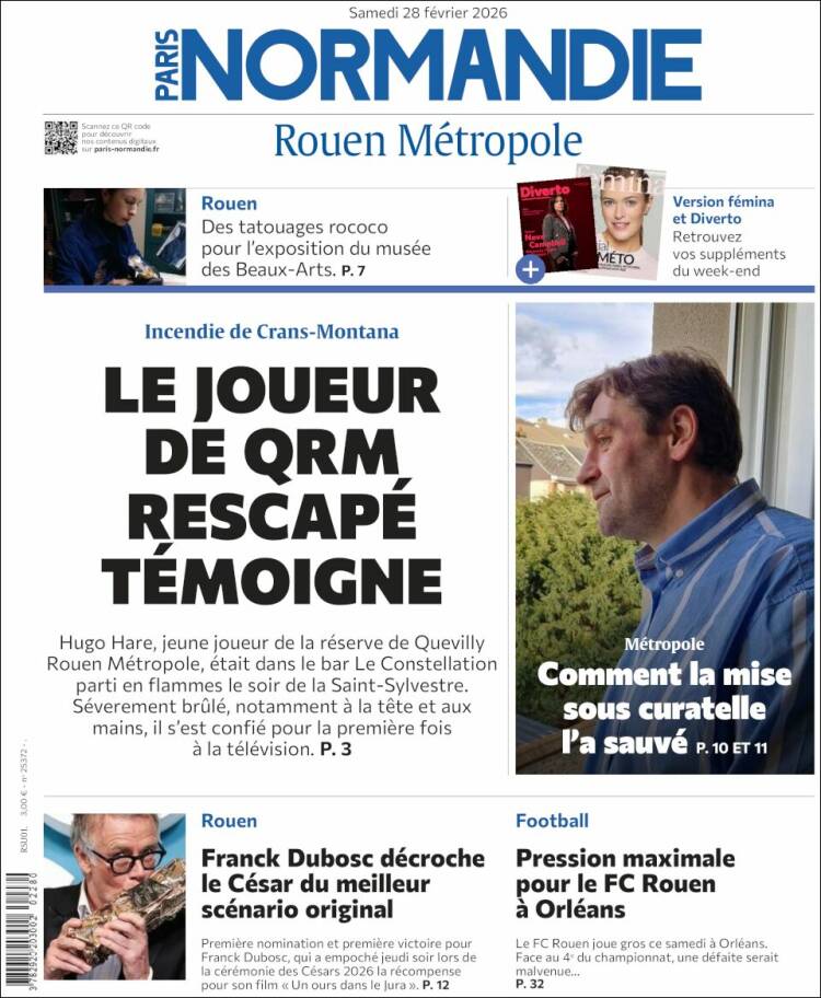 Portada de Paris Normandie (Francia)