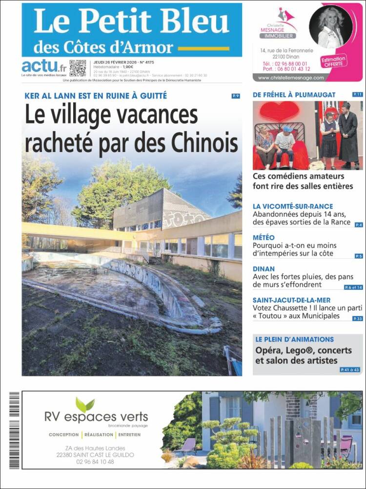 Portada de Le Petit Bleu (Francia)