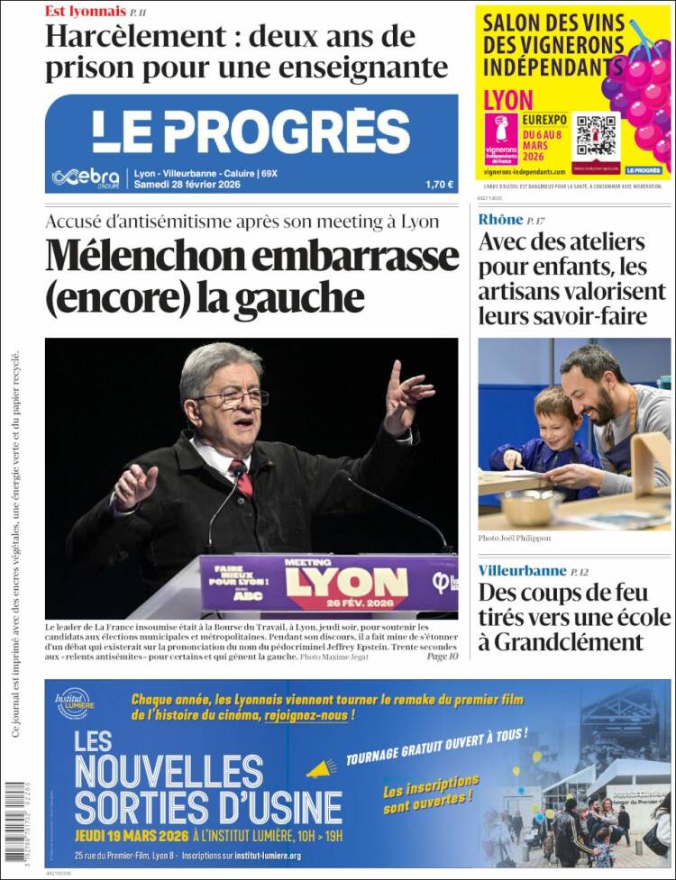 Portada de Progres de Fecamp (Francia)