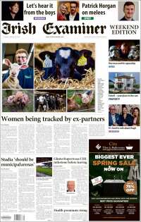 Portada de Irish Examiner (Irlanda)
