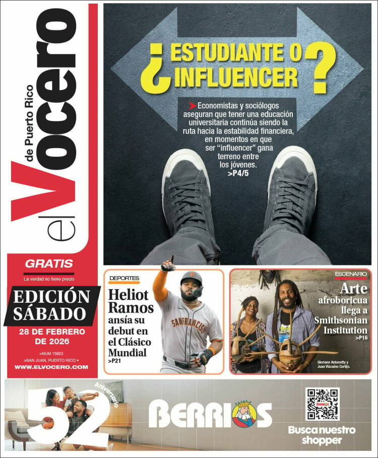 Portada de Vocero (Puerto Rico)