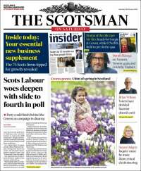 Portada de The Scotsman (Reino Unido)