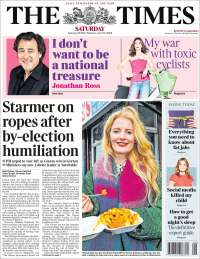 Portada de The Times (Reino Unido)