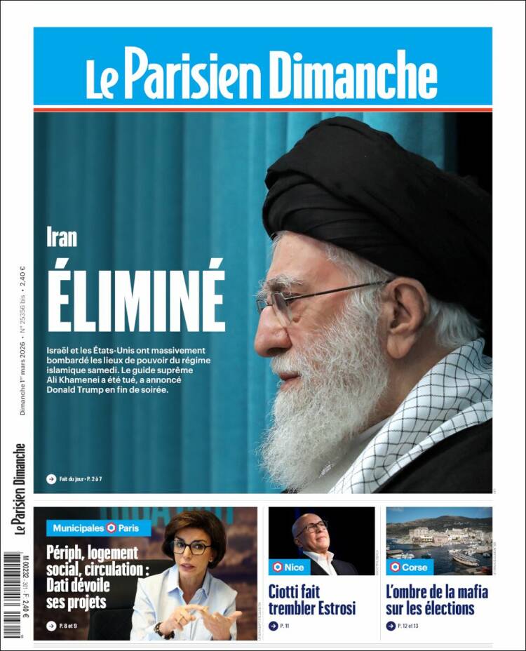 Portada de Le Parisien (France)