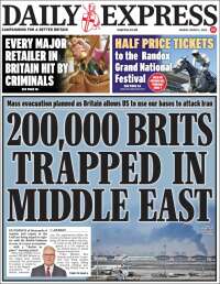 Portada de Daily Express (Reino Unido)