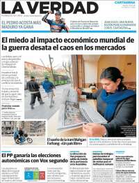 Portada de La Verdad de Cartagena (Espa&ntilde;a)