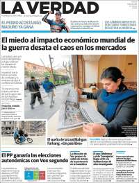 Portada de La Verdad de Murcia (Espa&ntilde;a)