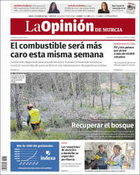 Portada de La Opinión de Murcia (Espa&ntilde;a)